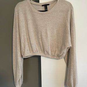 Grey cropped sweater